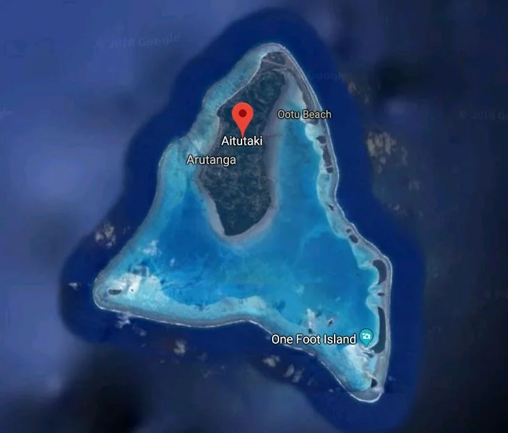 Aerial Map of Aitutaki