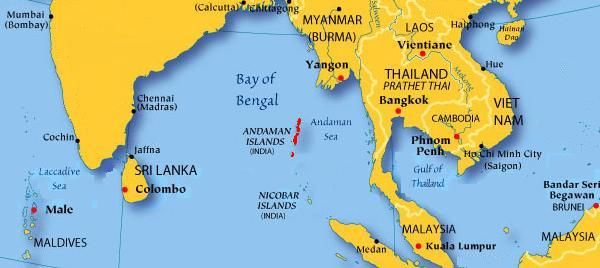 Location Map of the Andaman Islands