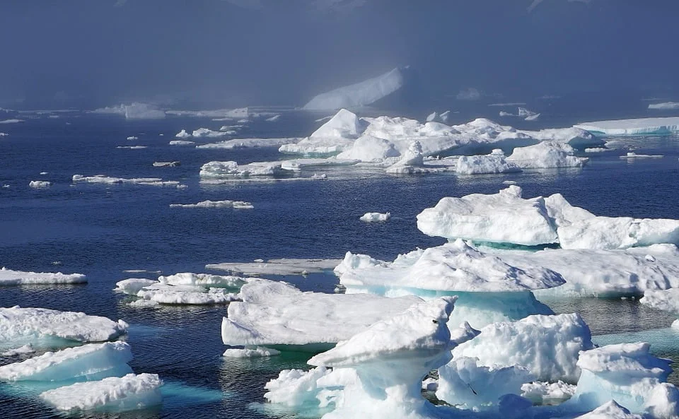 Arctic Circle icebergs in Greenland