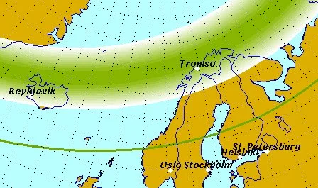 Aurora Borealis Map