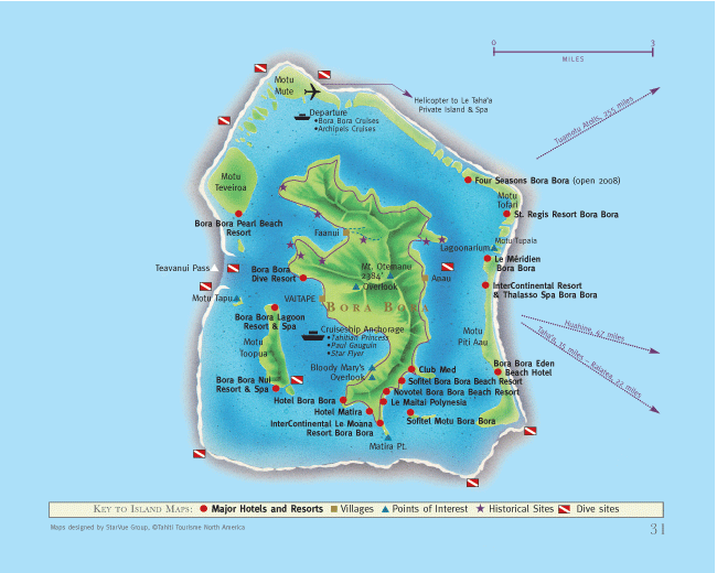 Bora Bora Map