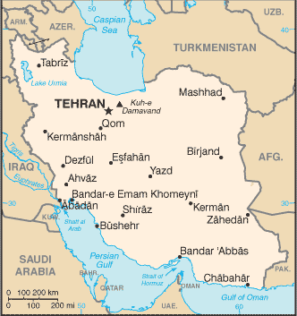 Damavand Mountain Map
