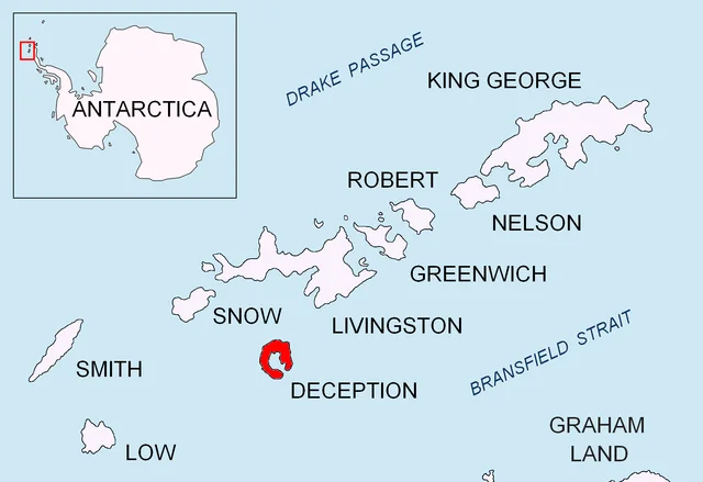Deception Island location map