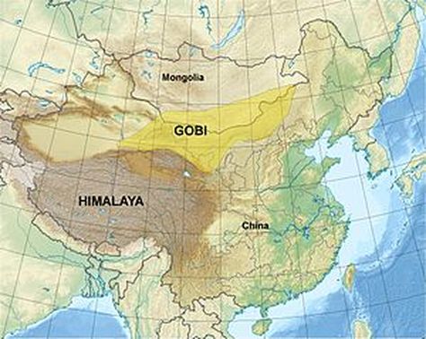 Gobi Desert Map