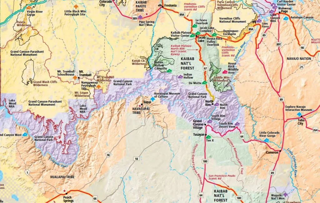 Grand Canyon Map