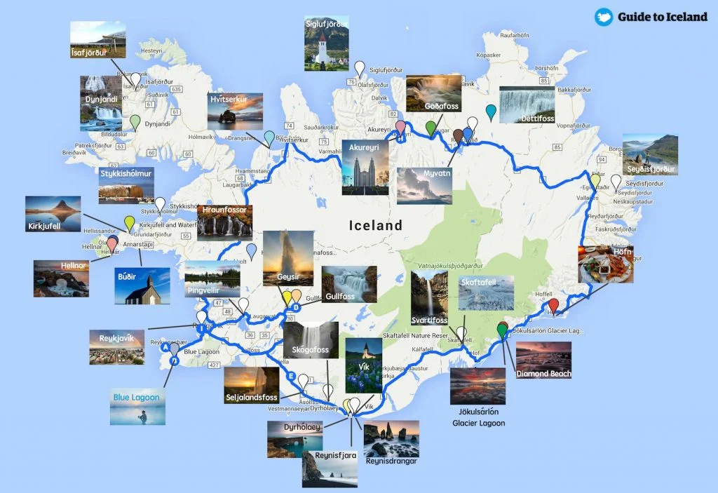 Iceland map