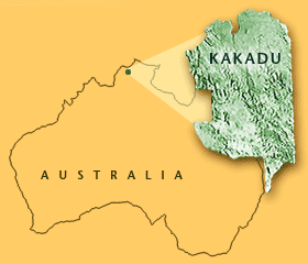 Location of Kakadu National Park