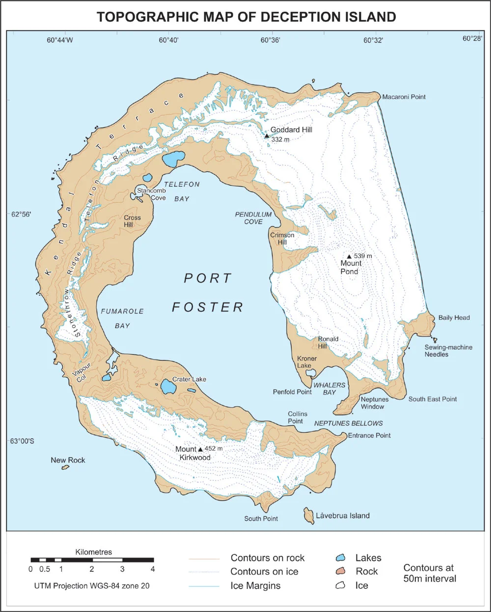 Map of Deception Island