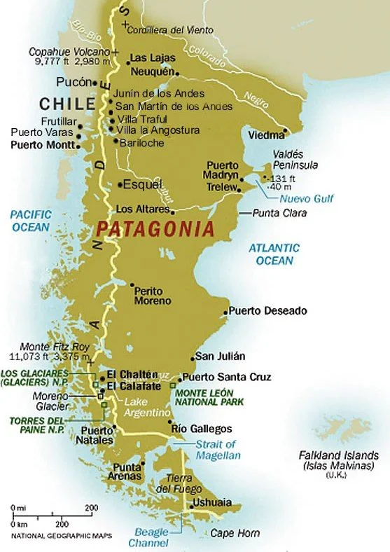 Map of Patagonia