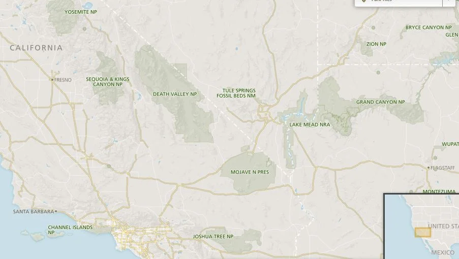 Mojave Desert Map