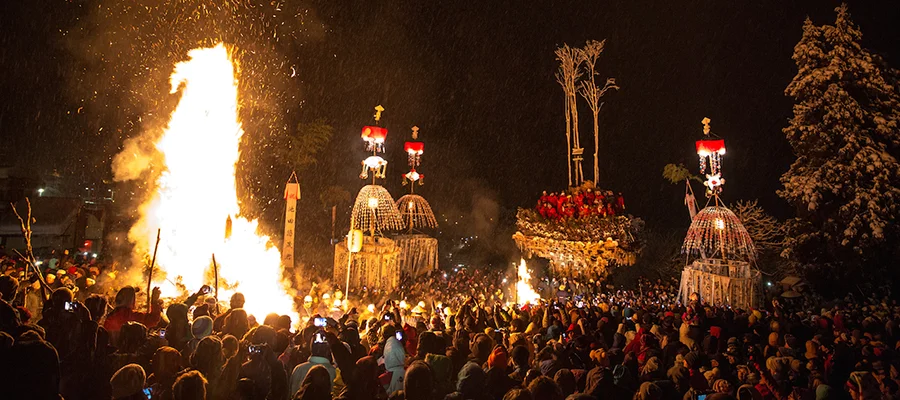 Nozawa Onsen Dosojin-Fire Festival
