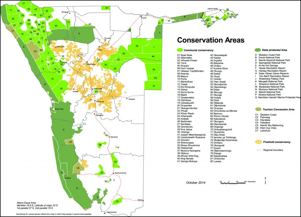 Protected areas of Namibia