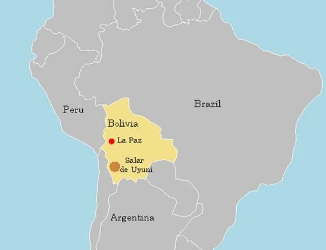 Salar de Uyuni Map