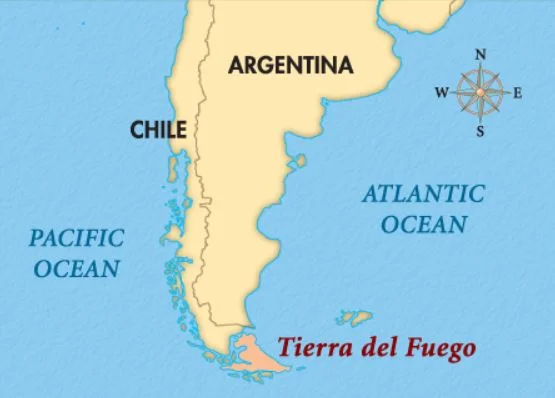 Tierra del Fuego Map