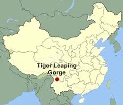 Tiger Leaping Gorge Location Map