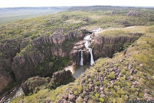 aerial-view-of-twin-falls-kakadu-national-park