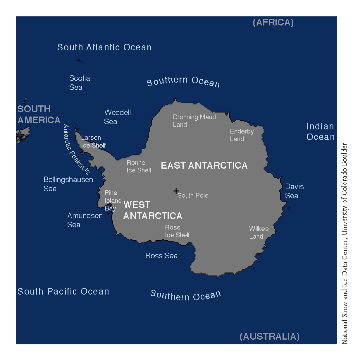 Antarctica map