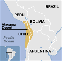 Atacama Desert Map Map of the Atacama Desert