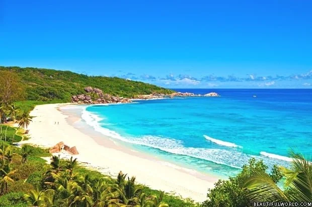 One of La Digue Island's Beaches, Seychelles