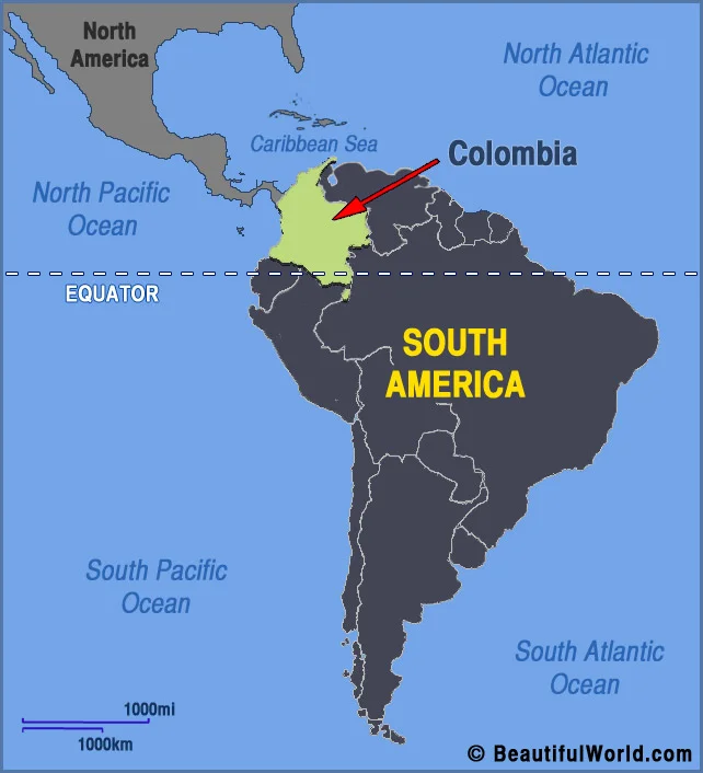 Map of Colombia