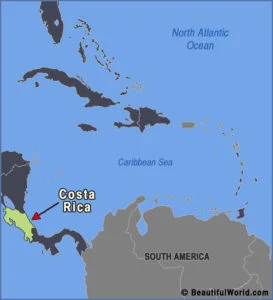 Map of Costa Rica