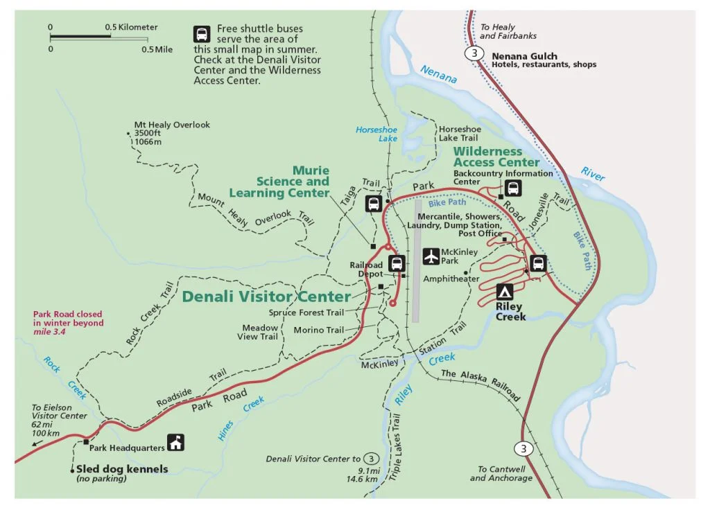 Denali Park Map