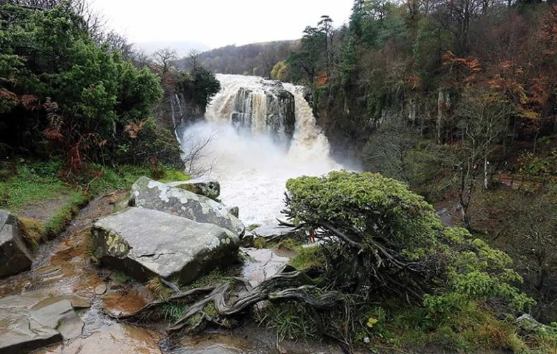 High Force Waterfall From Above