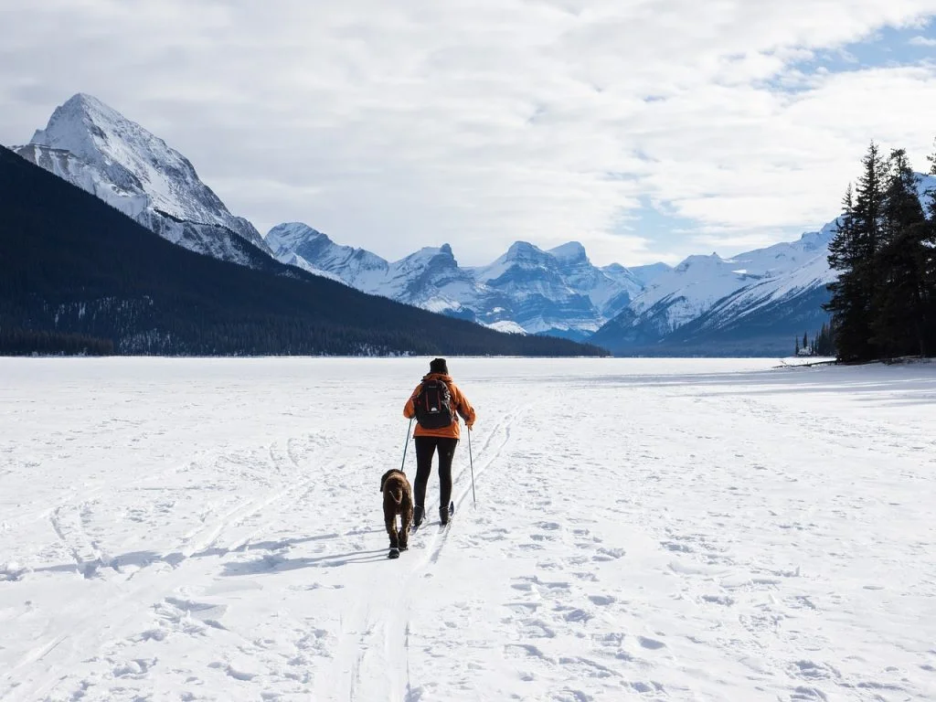 Maligne Lake During Winter