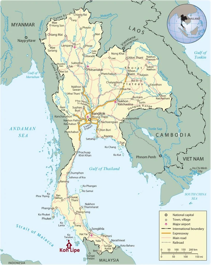 Map of Koh Lipe
