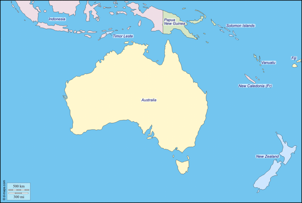 Map Of Oceania
