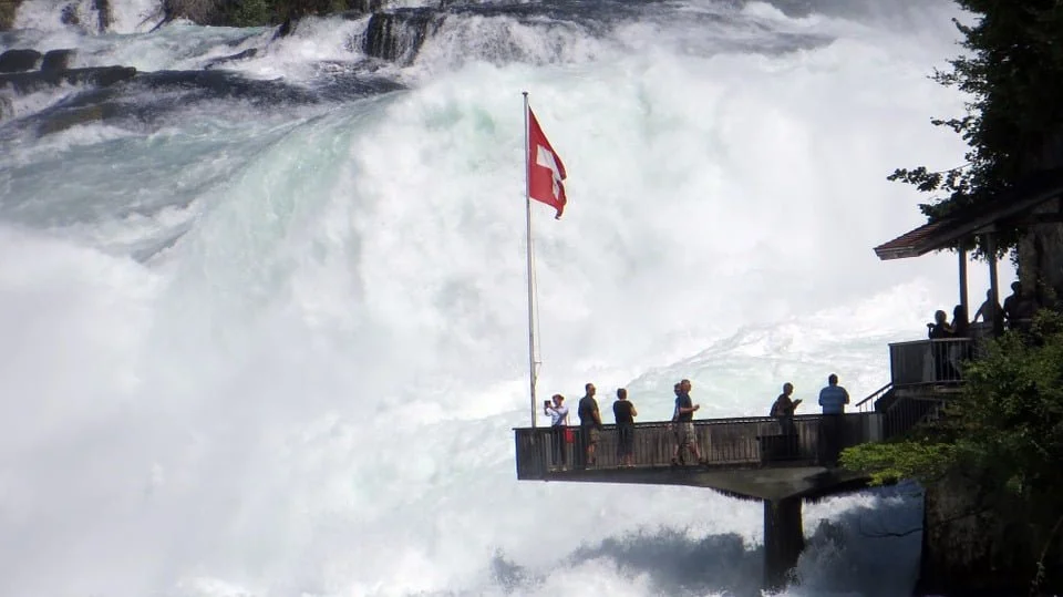 Rhine Falls viewing platform