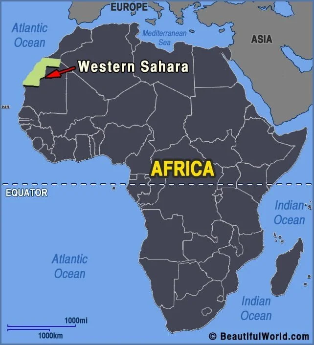western-sahara-africa-map